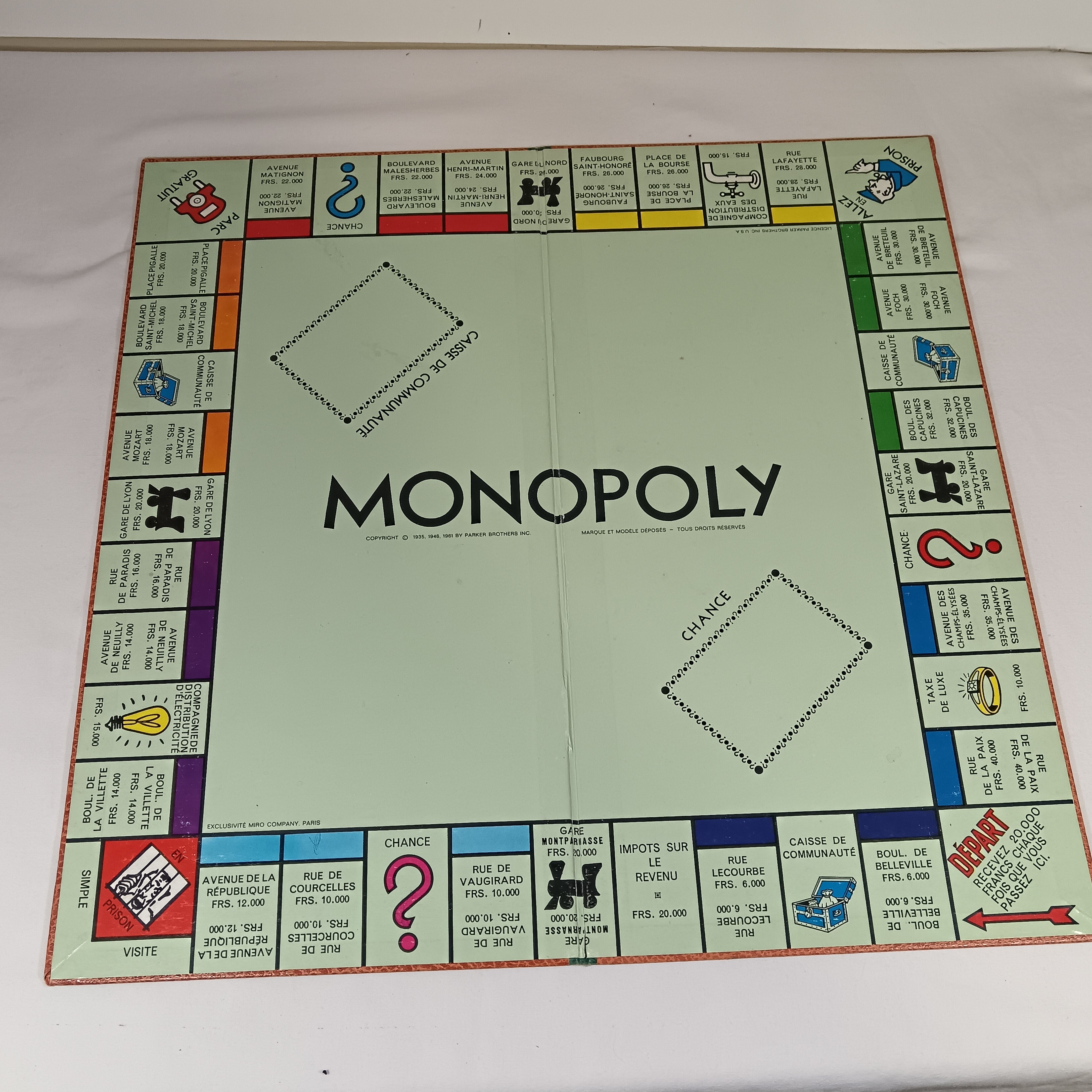 Monopoly ancien de 1961 État correct - Vue 3 - 